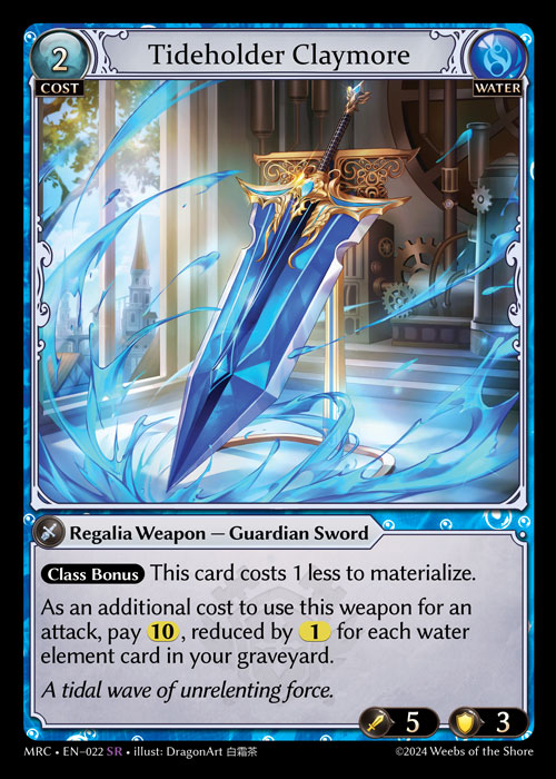MRC • EN–022　SR　Tideholder Claymore