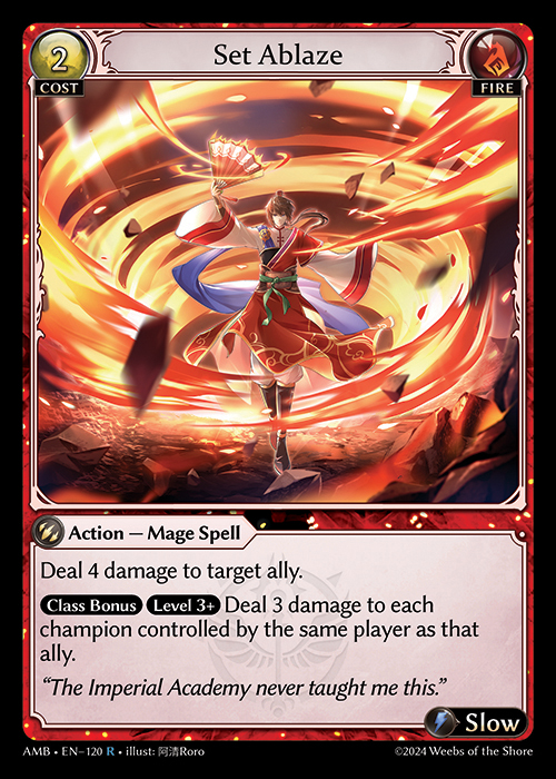 AMB EN-120 [R] Set Ablaze