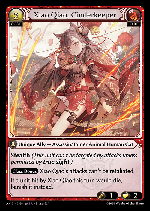 AMB EN-126 [SR] Xiao Qiao, Cinderkeeper