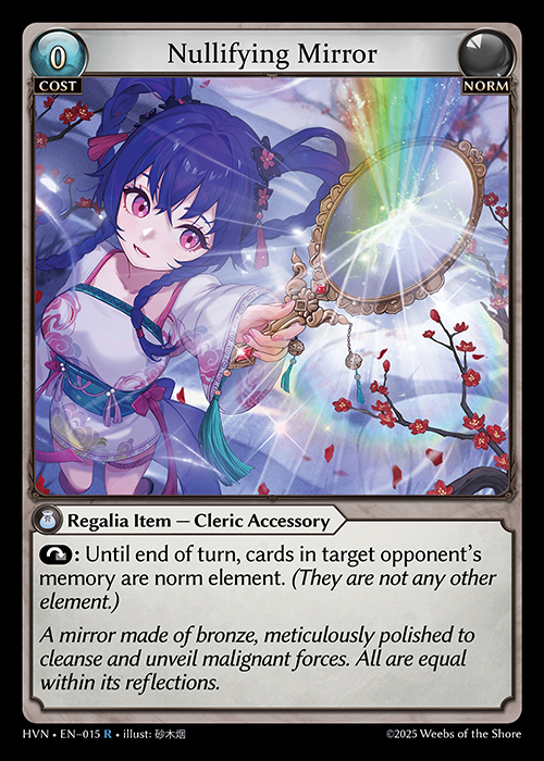 HVN • EN–015　R　Nullifying Mirror　Foil