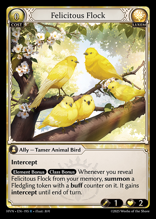 HVN • EN–195　R　Felicitous Flock　Foil