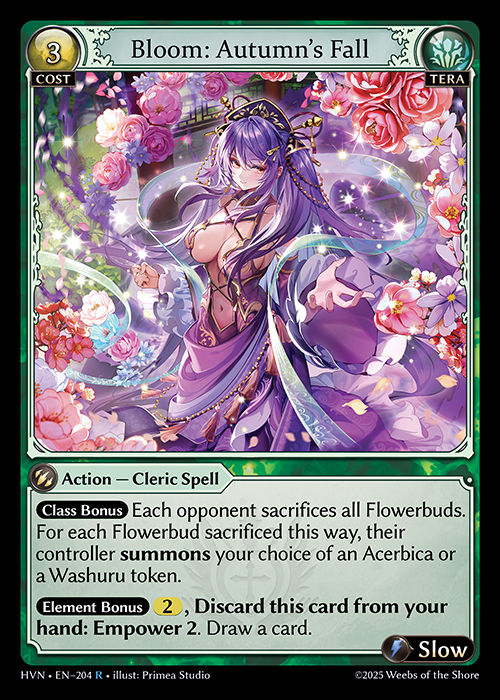 HVN • EN–204　R　Bloom: Autumn’s Fall　Foil