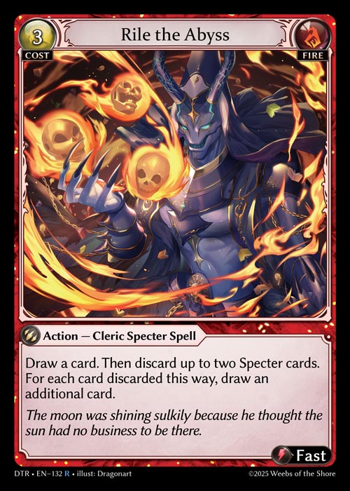 DTR • EN–132　R　Rile the Abyss　Foil