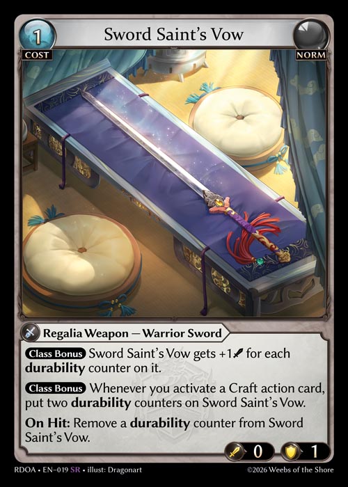 RDOA • EN–019 • SR　Sword Saint’s Vow