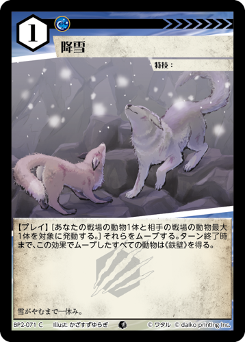 BP2-071 C フォイル 降雪
