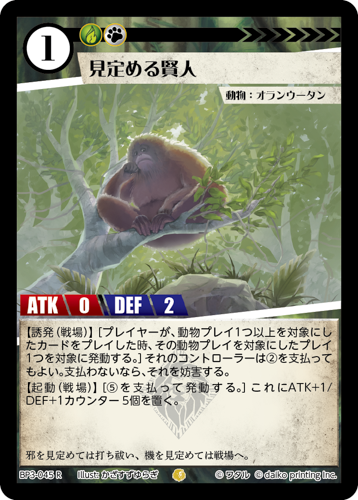 BP3-045　R　フォイル　見定める賢人