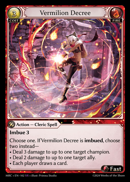 MRC • EN–102　SR　Vermilion Decree