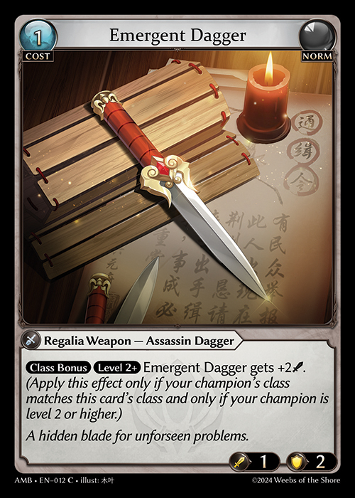 AMB EN-012 [C] Emergent Dagger