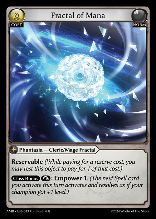 AMB EN-043 [U] Fractal of Mana