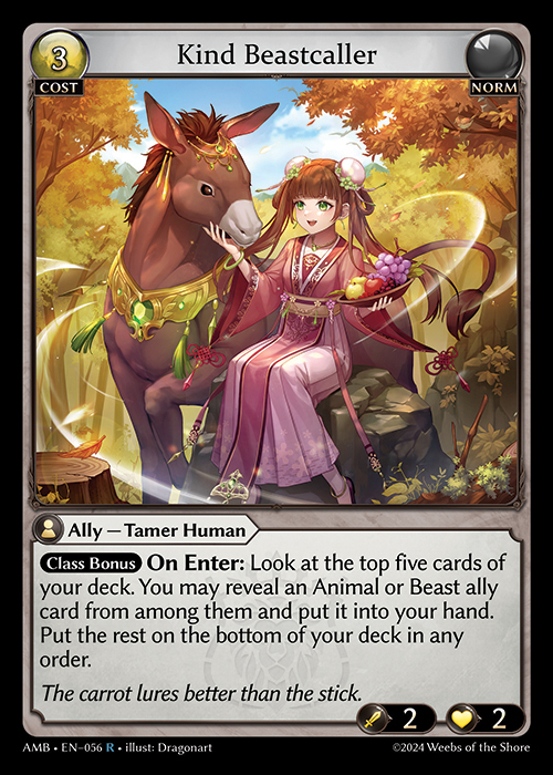 AMB EN-056 [R] Kind Beastcaller