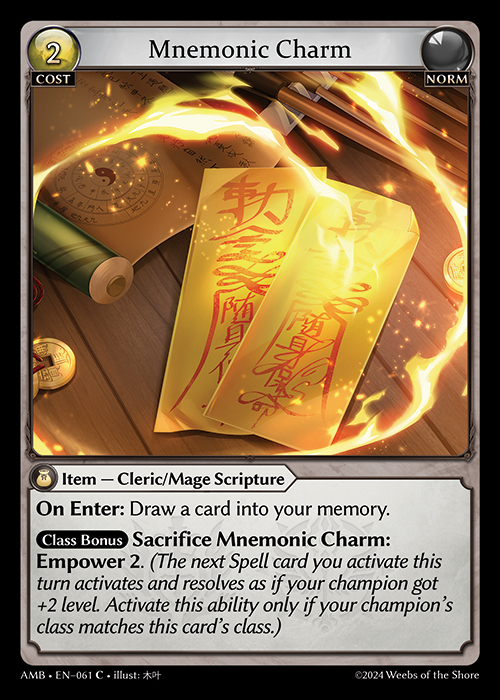 AMB EN-061 [C] Mnemonic Charm
