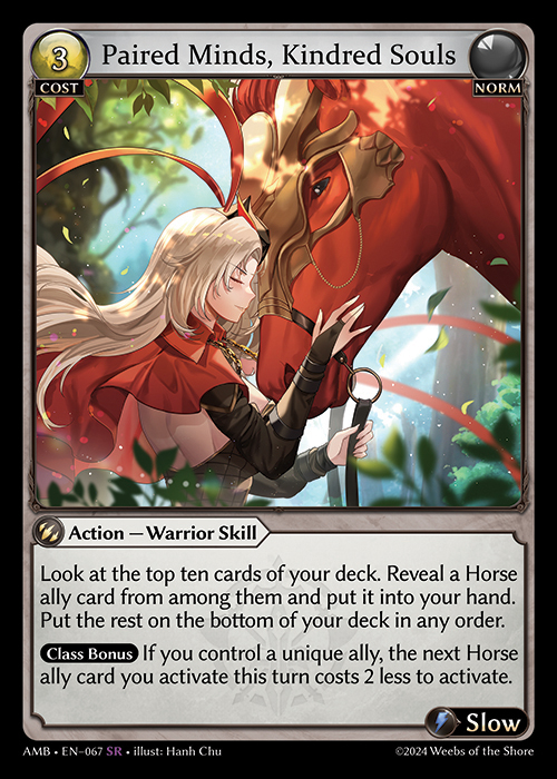 AMB EN-067 [SR] Paired Minds, Kindred Souls