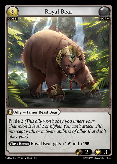 AMB EN-073 [C] Royal Bear