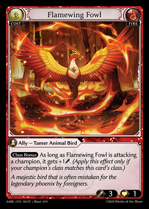 AMB EN-103 [C] Flamewing Fowl