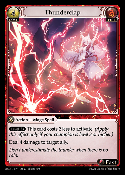 AMB • EN–124　C　Thunderclap　Foil