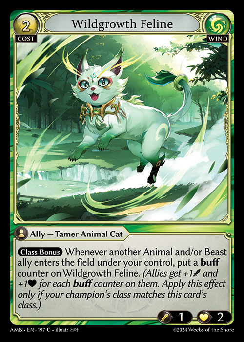 AMB EN-197 [C] Wildgrowth Feline