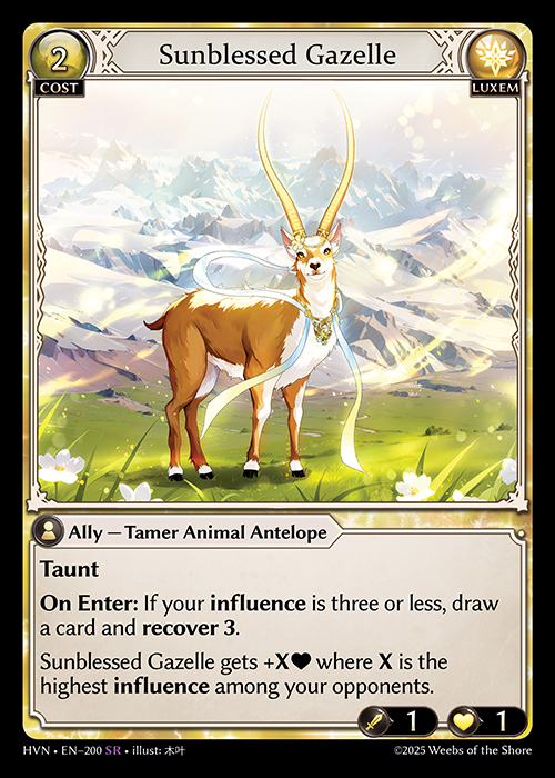 HVN • EN–200　SR　Sunblessed Gazelle　Foil