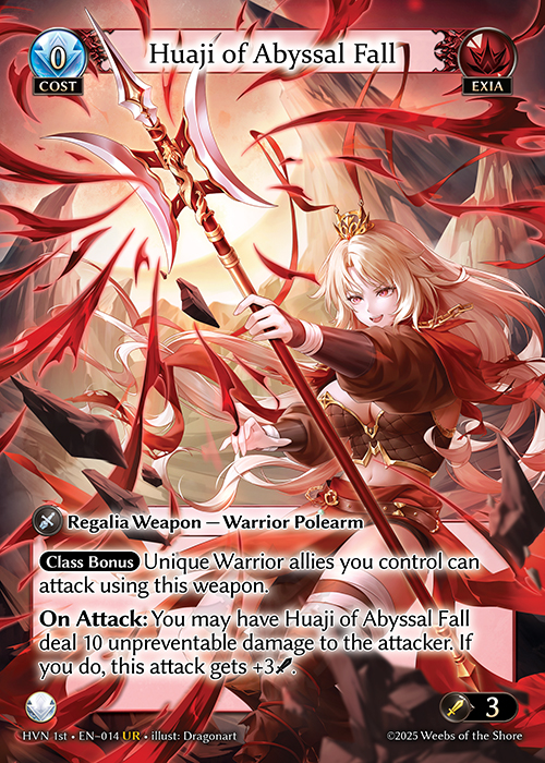 HVN 1st • EN–014　UR　Huaji of Heaven’s Rise/Huaji of Abyssal Fall　Foil