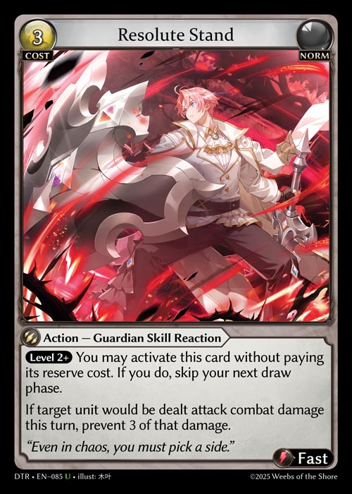 DTR • EN–085　U　Resolute Stand　Foil