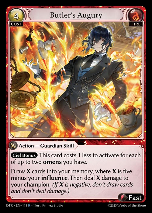 DTR • EN–111　R　Butler’s Augury　Foil