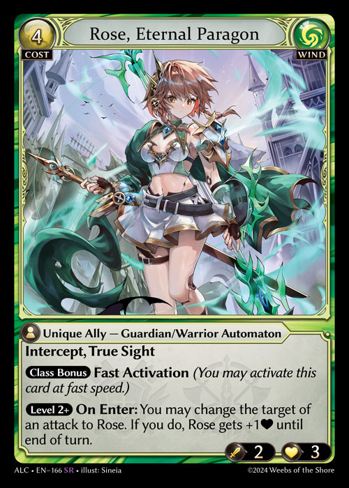 ALC・EN-166　SR　Rose, Eternal Paragon