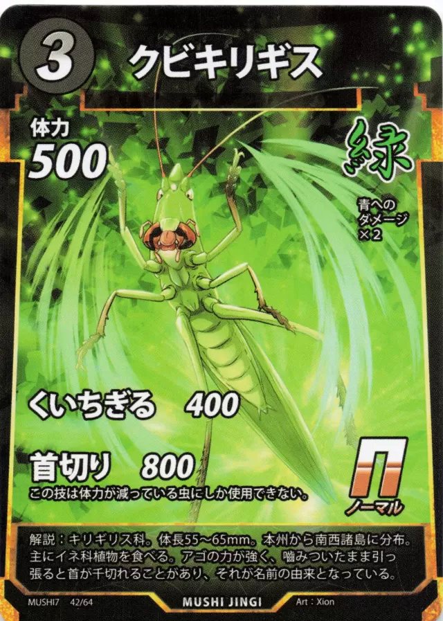 MUSHI7-042　クビキリギス　N