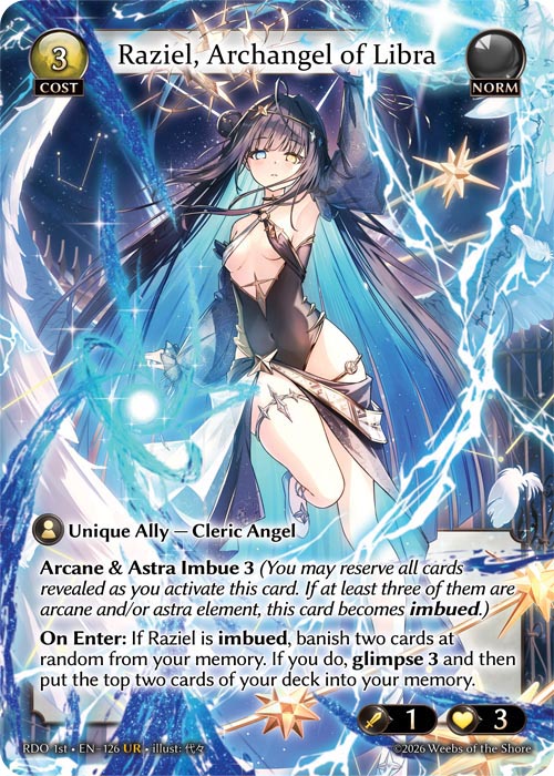 RDO 1st • EN–126 • UR　Raziel, Archangel of Libra　Foil