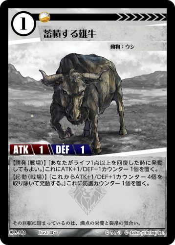 BP5-PR1 蓄積する雄牛