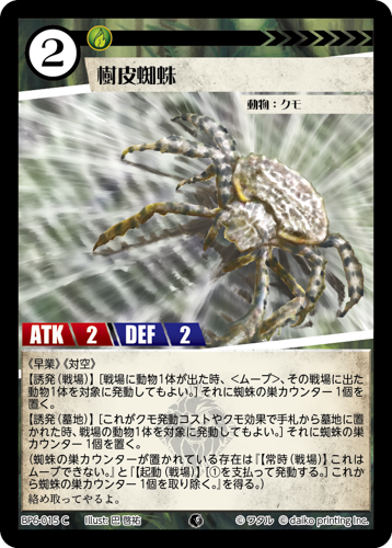 BP6-015 C 樹皮蜘蛛